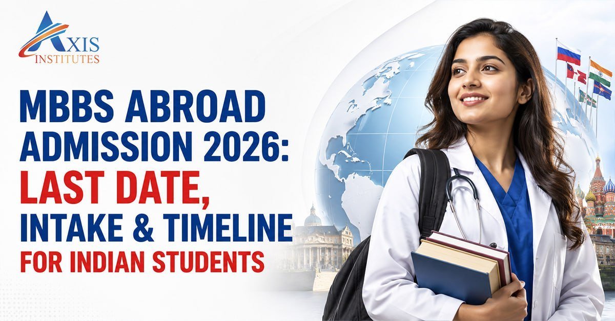 Indian students planning MBBS Abroad Admission with university timelines and expert guidance from Axis Institute.